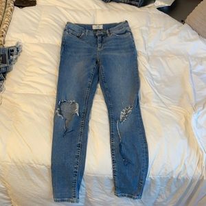 Free people ripped skinny jeans